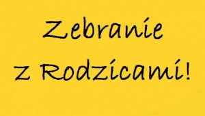 Pierwsze zebranie z rodzicami