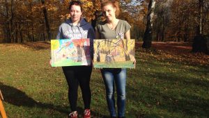 Farby i pędzle „poszły” tego dnia w ruch …