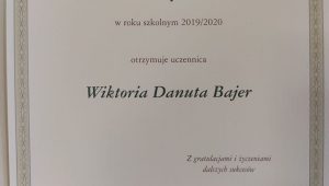 Nasza Stypendystka !!!