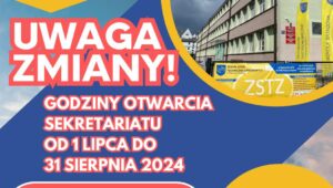 godziny pracy sekretariatu w okresie wakacyjnym